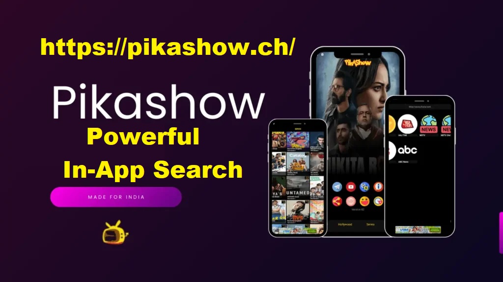 PikaShow Powerful In-App Search