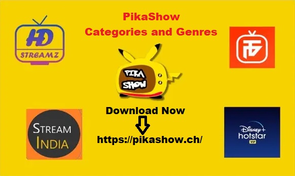 PikaShow Categories and Genres